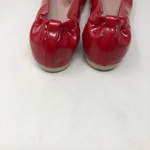 𝅺pin up couture red Pointed Toe Ballet Flats size 8 - Picture 3 of 6